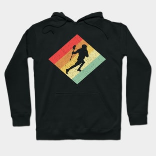 Retro Vintage 80s Lacrosse Gift For Lacrosse Players Hoodie